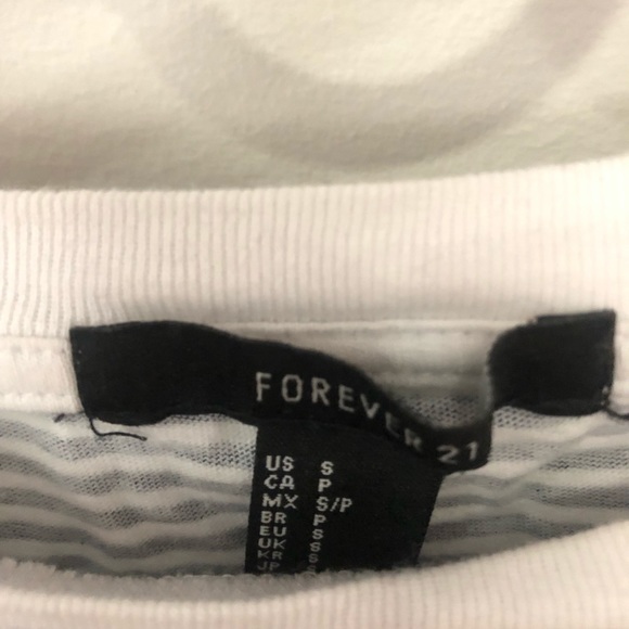 Embroidered Stripped Crop Top - Picture 3 of 3